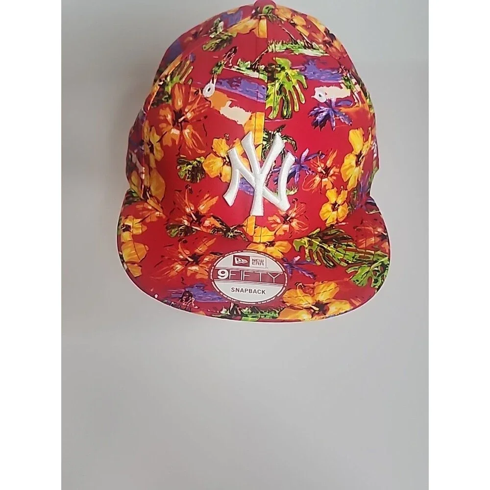 New York Yankees New Era 9Fifty Snapback Hat Cap MLB Floral Hawaiian READ